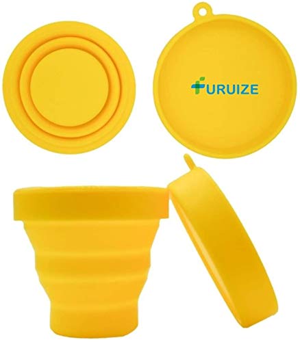 Copa Menstrual Furuize Basic con Taza de Esterilización. Silicona suave de grado médico 100%. Previene infecciones y fortalece el suelo pélvico. Alternativa saludable, económica y ecológica (Talla L)