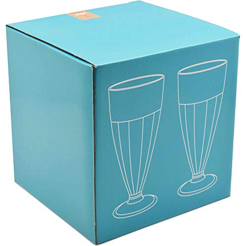 Copas altas para helado - En caja regalo - 350 ml - Pack de 4