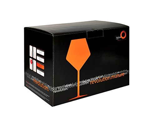 Copas Revolution tipo Borgoña de Stölzle Lausitz, de 545 ml, juego de 6, copas especiales para vino tinto, copas para vino tinto tipo balón con mucho carácter