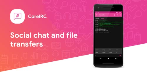 CoreIRC - social chat and DCC file transfers