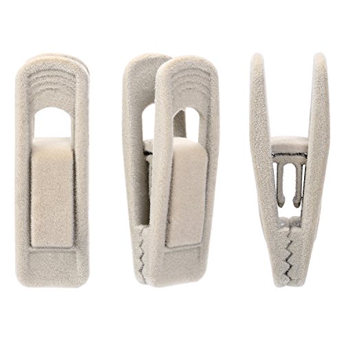 Corodo Perchas de Terciopelo Clips 20 Clips de Perchas, Beige Pantalones de Terciopelo, Fuerte Dedo Clips Perfecto Para l'uso con Vestiti Slim-Line Appendini in Terciopelo Perchas