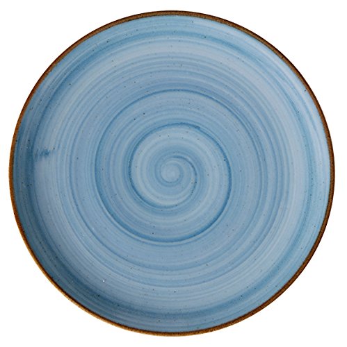 Corona Llano Coupe Plato, Porcelana, Azul, 28 cm