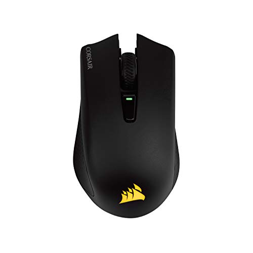 Corsair Harpoon RGB Wireless, Ratón Para Juegos Recargable (Tecnología Slipstream, Retroiluminación Led Rgb, 10 000 Ppp, Óptico), RF inalámbrica + Bluetooth, Inalámbrico, Negro