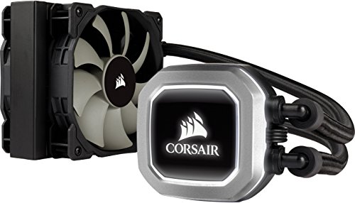 Corsair Hydro Series H75 (2018) - Sistema de Refrigeración líquida para CPU de Rendimiento (Radiador de 120 mm, LeD Blanco), Negro