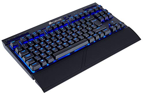 Corsair K63 Wireless - Teclado mecánico inalámbrico (Cherry MX Red, retroiluminación LED azul, QWERTY español), color negro [España]