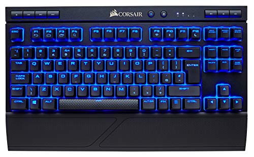 Corsair K63 Wireless - Teclado mecánico inalámbrico (Cherry MX Red, retroiluminación LED azul, QWERTY español), color negro [España]