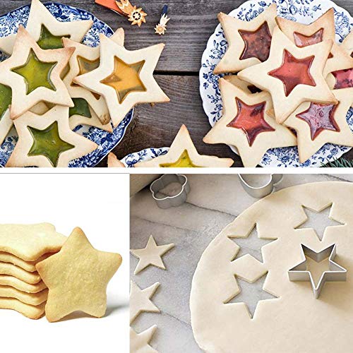 Cortador de Galletas, Molde Galletas, 24 Piezas Moldes Cocina,Cortadores de Repostería, Acero Inoxidable Moldes,para Cocina, Hornear, Dulces Caseros