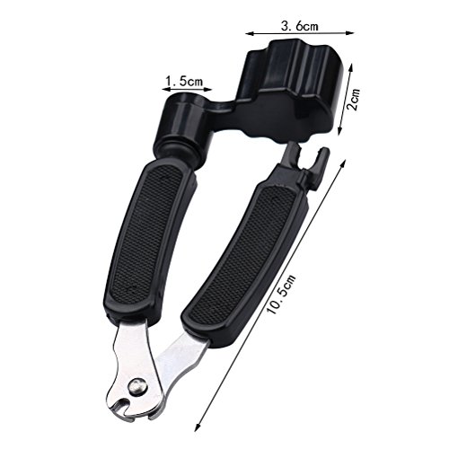 Cortadora de cuerda, winder y tirador de puentes 3 en 1 de Ruix, prémium, todo en uno, para instrumentos eléctricos y acústicos