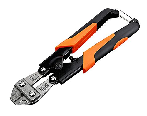 Cortadoras de Pernios de Cizallas, 8 "CR-V Mini Perno y Cortador de Alambre de Trabajo Pesado, Cable, Cadena, Cortadoras de Resorte Clippers con Agarre Cómodo de Goma Suave