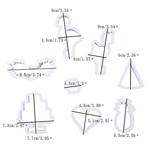 Cortadores De Galletas De Plástico 8 Unids/Set Plástico Diy Forma De Pájaro Galleta Galleta Cortador Molde Pastel Pastelería Fondant Molde Herramientas De Decoración De Pasteles