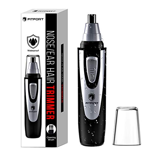 Cortapelos Nariz y Oreja - 2020 Profesional Nose Hair Trimmer sin Dolor Cuchillas de Acero Inoxidable Afeitadora para Nariz Oído y Pelo Facial Cabeza Desmontable Lavable(Negro)