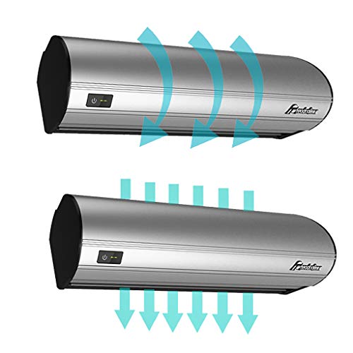 Cortina De Aire De La Máquina Ventilador De Aire Acondicionado Interior Panel De Aleación De Aluminio,Cortadora De Aire Centrífuga 2 Velocidades Ajustables Para Oficina,Supermercado Y Centro Comerci