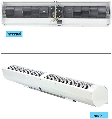 Cortina de aire sobre la puerta - Las cortinas de aire para el viento INDUSTRIAL casa acelera Escena 2 Aplicable a los centros comerciales y plazas públicas en blanco Pequeño cuerpo, luz,Button,100cm