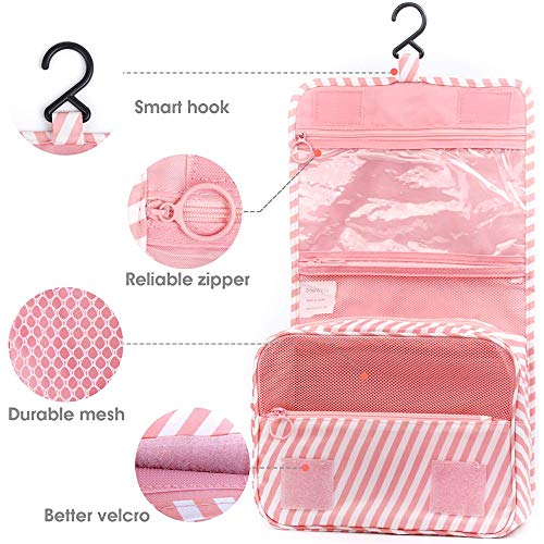 Cosmético Bolsa Paquete Almacenamiento Caso de Gran Capacidad Bra Toalla para Mujeres Niñas Viaje Baño con Colgado Bolso Paño de Impermeable