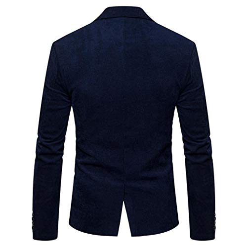 Covermason Chaqueta Casual Hombre Pana otoño, Abrigo de diseño de Moda de Invierno de los Hombres