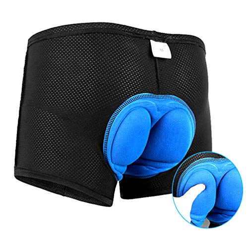 COZONE Pantalón Corto para Bicicleta Hombre Pantalón Corto para Hacer Ciclismo 3D Gel Ropa Interior de Bicicleta MTB Acolchado Pantalónes Cortos Antideslizantes y Transpirables (XL)