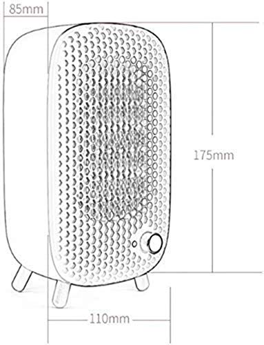 CPAZT Oficina de Escritorio Mini Ventilador Calefactor eléctrico portátil USB Protección de Seguridad de Ahorro de energía del radiador YCLIN