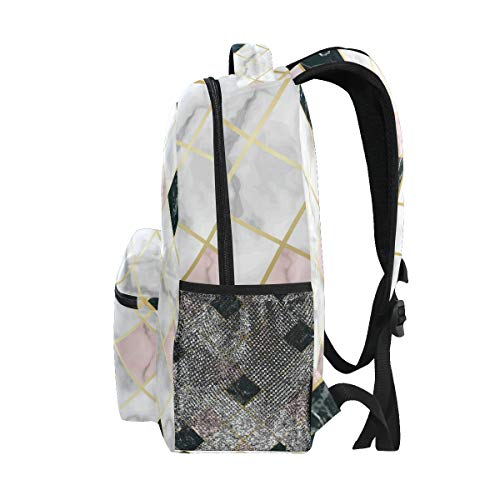 CPYang Marbel - Mochilas para colegio, diseño de cuadros