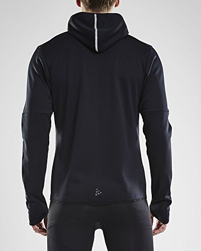 Craft Eaze Jersey Hood Chaqueta, Hombre, Negro, Small