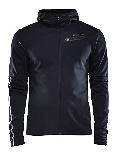 Craft Eaze Jersey Hood Chaqueta, Hombre, Negro, Small