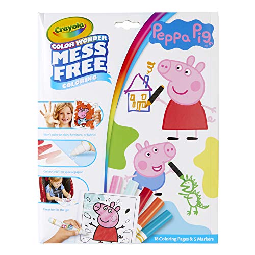 CRAYOLA Pegga Pig Color Wonder Mess Libro, Multi, Talla única