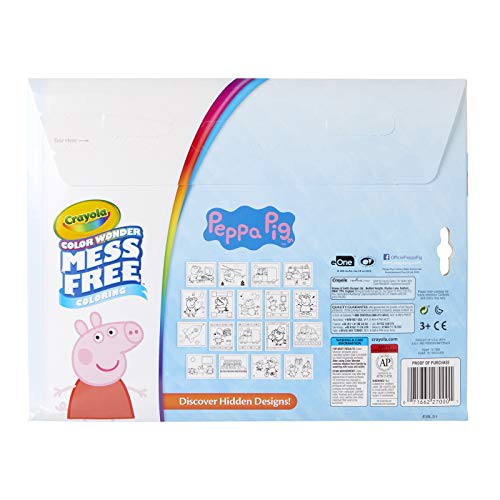 CRAYOLA Pegga Pig Color Wonder Mess Libro, Multi, Talla única