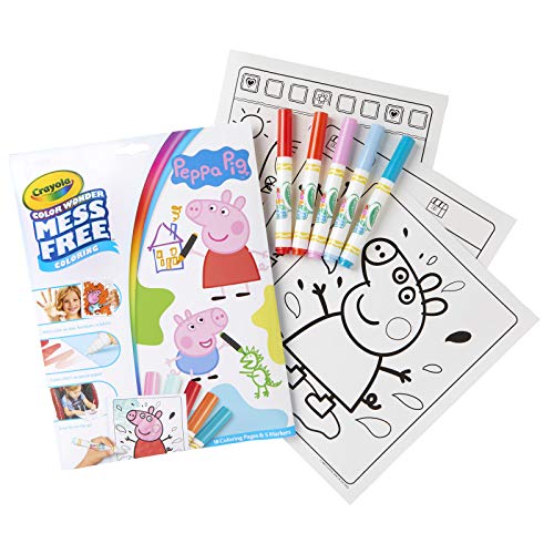 CRAYOLA Pegga Pig Color Wonder Mess Libro, Multi, Talla única