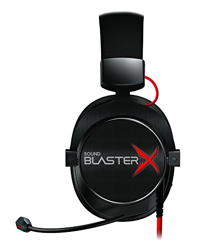 Creative Labs Sound BlasterX H7 Tournament Edition - Auriculares para Juegos (con Sonido Envolvente HD 7.1), Color Negro