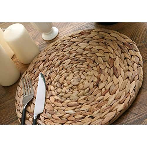 Creative Tops Set of 4 Natural Water Hyacinth Weave PLACEMATS Tablemats by