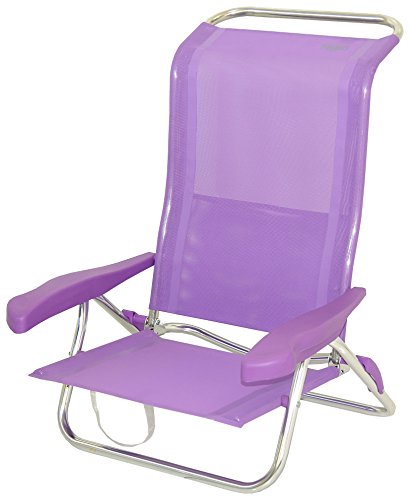 Crespo Indual mobiliario M293727 - Silla/Cama Posiciones Aluminio Playa multifibra Lila - al/222-m-47