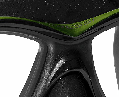 Cressi Maske Eyes Evolution Crystal Gafas de Buceo, Unisex, Negro/Verde