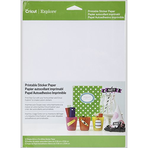 Cricut Crafting Tools - Papel adhesivo imprimible para scrapbooking
