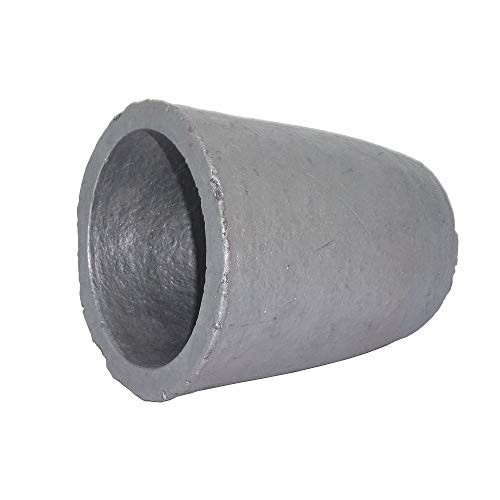 Crisol de fundición Carburo de silicio Cristales de grafito Copa Horno Antorcha fundición Fundición Refinado Oro Plata Cobre Latón Aluminio (750ML)