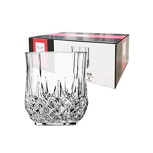 Cristal d'Arques-Longchamp vaso de whisky,320ml, sin la marca de llenado, 6 Vasos