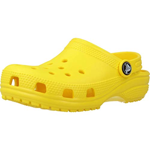 Crocs Classic Clog K, Zuecos Unisex Niños, Amarillo (Lemon), 25/26 EU