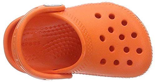 Crocs Classic Clog K, Zuecos Unisex Niños, Naranja (Tangerine), 32/33 EU