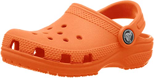 Crocs Classic Clog K, Zuecos Unisex Niños, Naranja (Tangerine), 32/33 EU