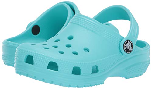 Crocs Classic Clog Kids Roomy fit, Zuecos Unisex niños, Azul (Pool 40m), 19/20 EU