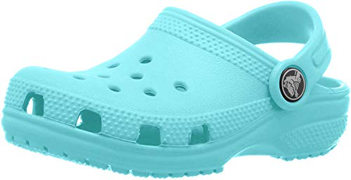 Crocs Classic Clog Kids Roomy fit, Zuecos Unisex niños, Azul (Pool 40m), 19/20 EU