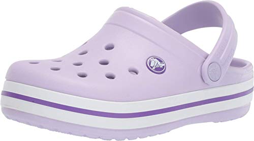 Crocs Crocband Clog Kids, Zuecos Unisex Niños, Morado (Lavender/Neon Purple 5p8), 34/35 EU