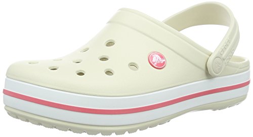 Crocs Crocband U, Zuecos Unisex Adulto, Beige (Stucco-Melon 1AS), 36-37 EU