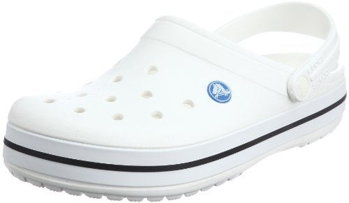 Crocs Crocband U, Zuecos Unisex Adulto, Blanco (White), 39-40 EU