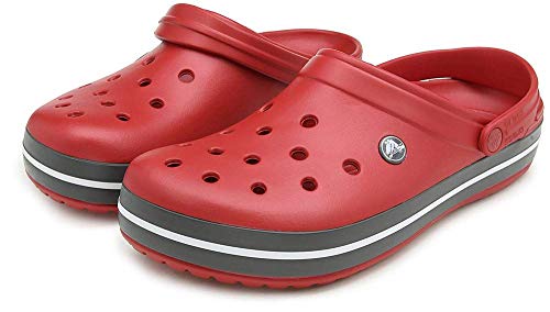 Crocs Crocband U, Zuecos Unisex Adulto, Rojo (Pepper), 37-38 EU