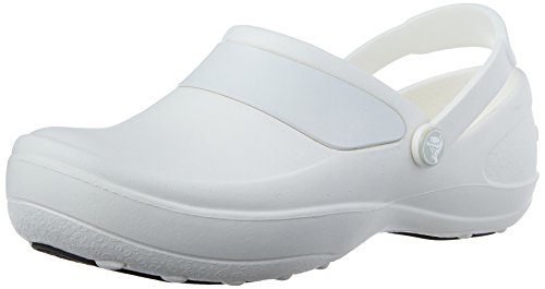 Crocs Mercy Work, Mujer Zueco, Blanco (White/White), 33-34 EU