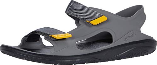 Crocs Swiftwater Molded Expedition Sandal, Sandalias de Punta Descubierta para Hombre, Gris (Slate Grey/Black 0dy), 42/43 EU