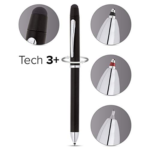 Cross Tech3+ - Bolígrafo multi-funcional, color negro