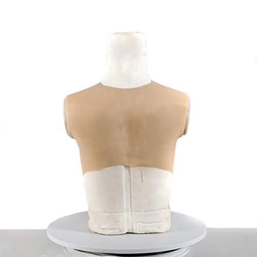 Csatai Pecho De Silicona Chaleco Alto Realista Enormes Tetas Travesti Mastectomía Mujer Transgénero,pechuga De Relleno De Esponja (Round Neck)