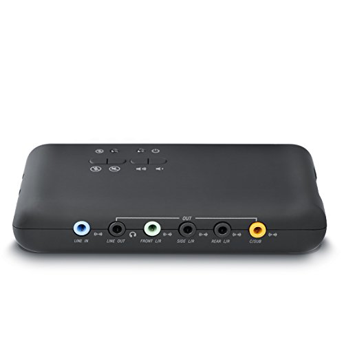 CSL - Tarjeta de Sonido USB 7.1 Externa 8 Canales - Canal 7.1 USB Soundbox - Dynamic 3D Surround Sound - para hasta 8 Altavoces - grabación reproducción simultánea - para Audio analógicos y Digitales