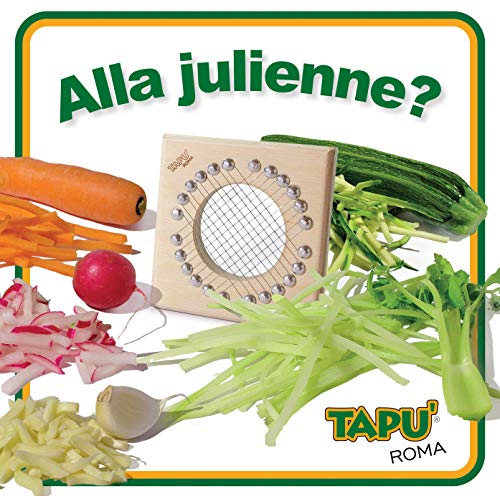 Cuba la cortadora punzante, el original con imanes. Producto artesanal fabricado en Italia. Cortapuntarelle cortadora de verduras y mandolina. Cortador de verduras Julienne