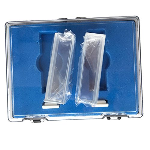 Cubeta de cuarzo con tapa de PTFE, 2 pcs estándar de 10 mm 3,5 ml espectrómetro celular